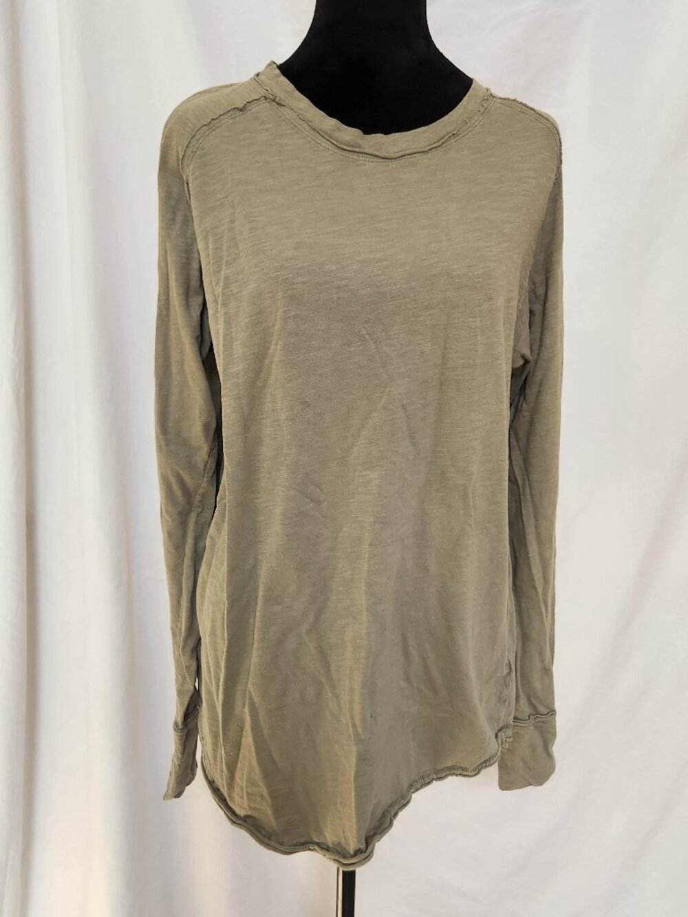 We the free long sleeve Olive green/gray heathered lightweight, loose fit, S